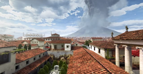 Eruzione del Vesuvio del 79 d.C. - ricostruzione 3D