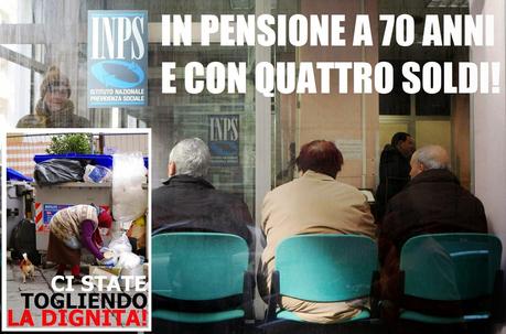 Una vita di contributi per avere una 'pensione sociale'!