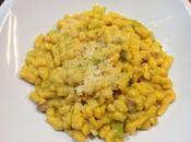 Spazle zucca porri pancetta