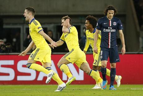 PSG-Chelsea 1-1: tutto di testa, Cavani risponde a Ivanovic