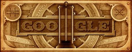 Google doodle Alessandro Volta