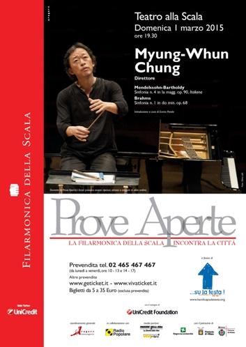 Myung-Whun Chung dirige la Filarmonica nella Prova Aperta  a favore di Handicap…su la testa!