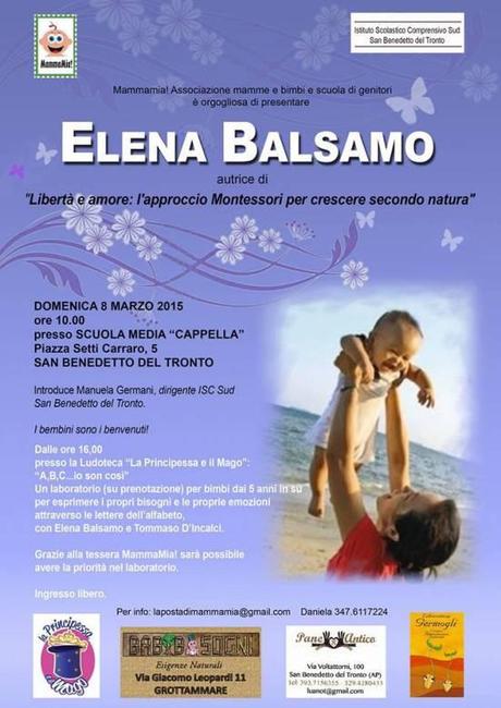 Elena Balsamo a S. Benedetto del Tronto (Ap): l’approccio montessoriano per crescere