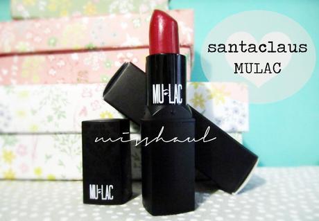 Santa Claus Mulac Cosmetics - Rossetto in Limited Edition (swatch, comparison, review, makeup look)