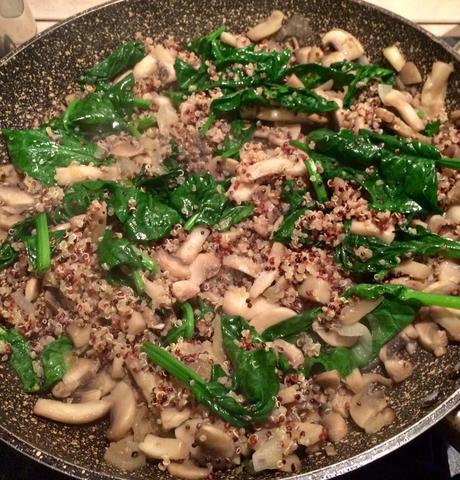 ricettevegan.org - quinoa spinaci e funghi