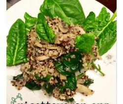 ricettevegan.org - quinoa funghi e spinaci