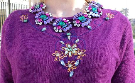 Radiant Orchid & Emerald Green Winter Look – Fecbek Sweater