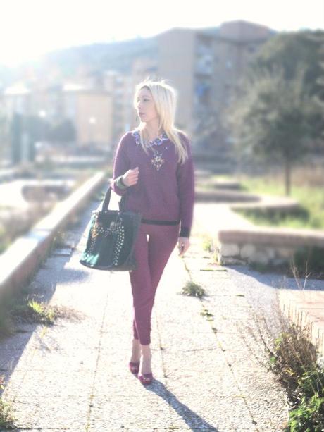 Radiant Orchid & Emerald Green Winter Look – Fecbek Sweater