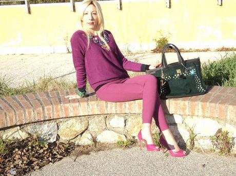 Radiant Orchid & Emerald Green Winter Look – Fecbek Sweater