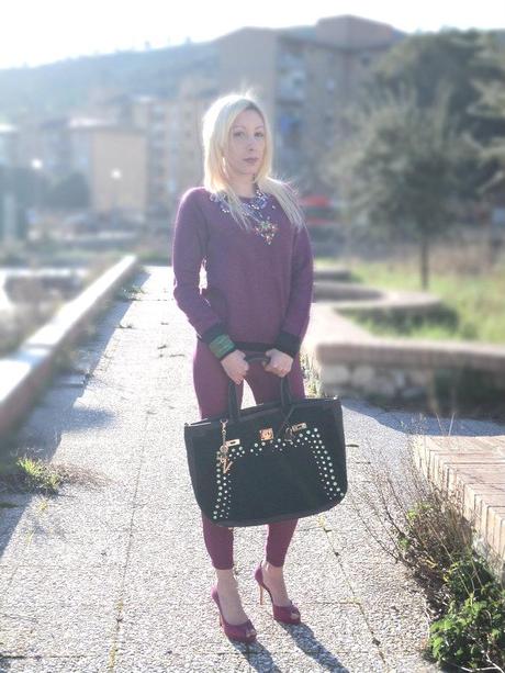 Radiant Orchid & Emerald Green Winter Look – Fecbek Sweater