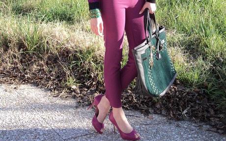 Radiant Orchid & Emerald Green Winter Look – Fecbek Sweater