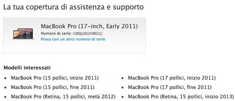 Apple lancia un programma di richiamo per i MacBook Pro