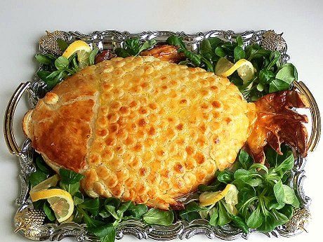 Torta salata di pesce