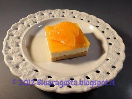 cocco cheesecake con gelatina al mandarino