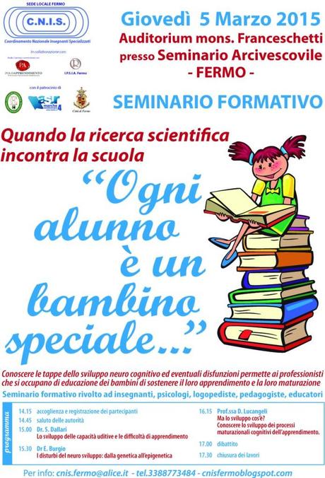 Ogni Alunno E Un Bambino Speciale Seminario A Fermo Paperblog