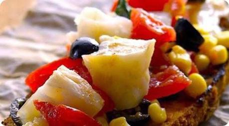 Bruschetta di Stoccafisso alla mediterranea