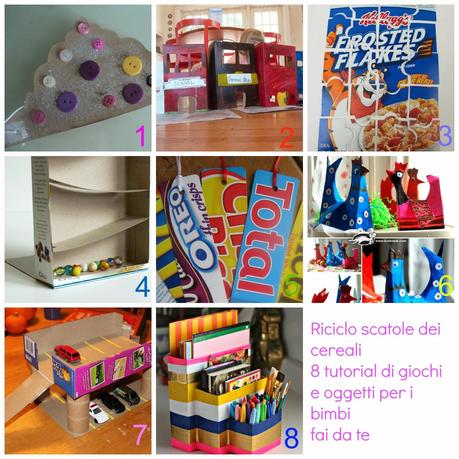 Riciclo scatole cereali - 8 tutorial di giochi e oggetti da fare per (e con) i bambini