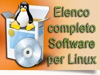 Elenco completo di programmi per Linux