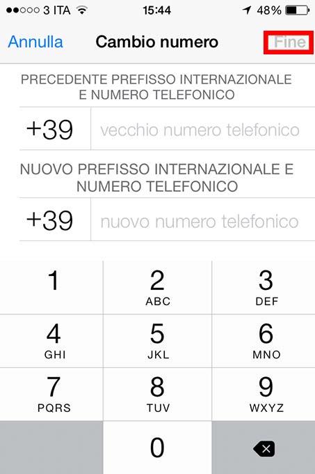 Come cambiare il numero di telefono di WhatsApp su iPhone