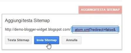 Come proporre l'indicizzazione a un motore di ricerca inviando la Sitemap.