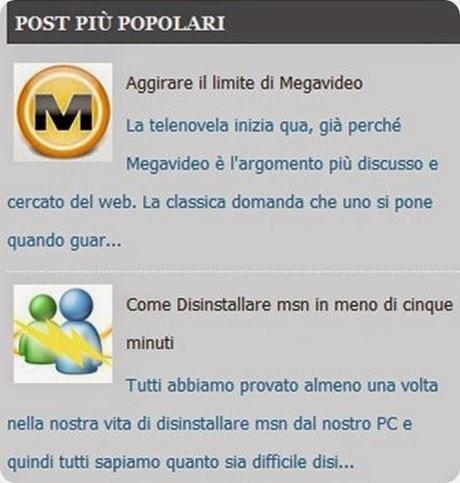 Come personalizzare il widget dei post più popolari in Blogger.