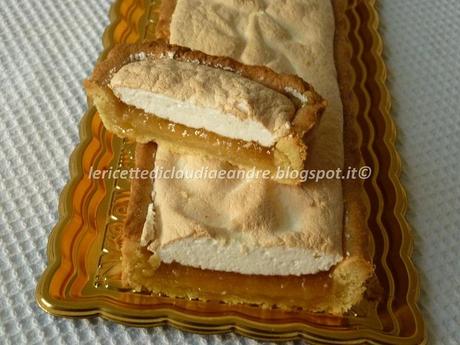 Crostata con marmellata al limone e meringa