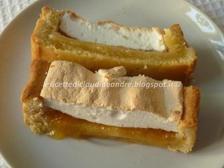 Crostata con marmellata al limone e meringa