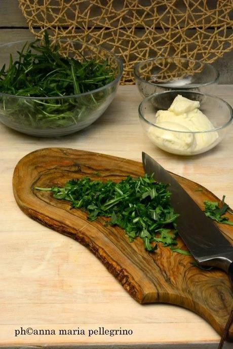 Frittatine integrali con rucola e stracchino: per continuare a mangiar sano con #lebuonericette