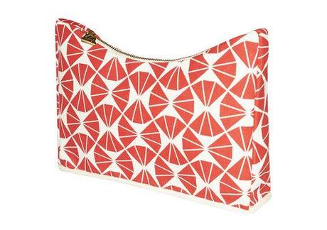 Red,Orome,Dip,Clutch,Sustainable, Vegan, Hemp, Clutch, Cotton, fashion, bag, print