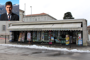 L'assessore Barozzi, Piazza Libertà  a Luino e 