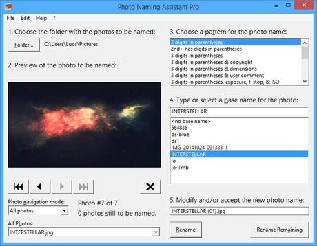 [Guida] Rinominare migliaia di foto velocemente con [Photo Naming Assistant Pro]