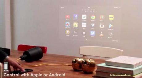 Beam: il Proiettore Android sfornato dal laboratorario KickStarter (Caratteristiche e prezzo)