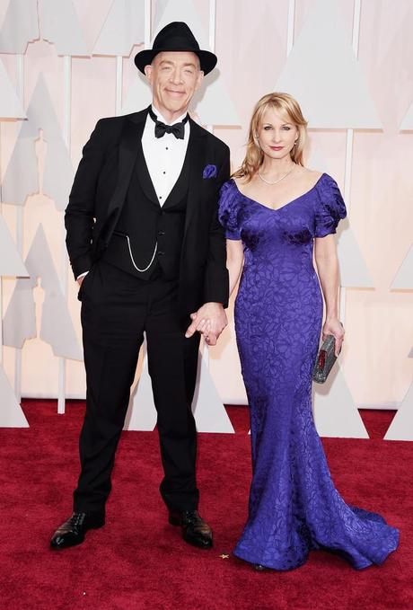 JK Simmons Michelle Schumacher 2015 Oscar 2015 Oscar Style: Men meglio vestite