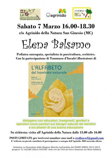 Elena Balsamo a S. Ginesio (Mc) parla dell’arte del maternage