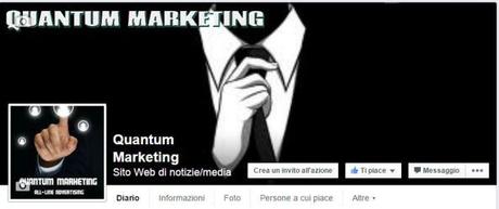 La pagina Facebook di Quantum Marketing.