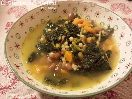 Fregola con Cavolo Nero Zucca e Fagioli