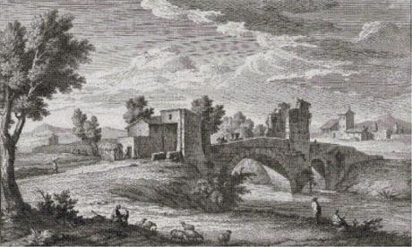 Stampe antiche a punto croce: Ponte Mammolo
