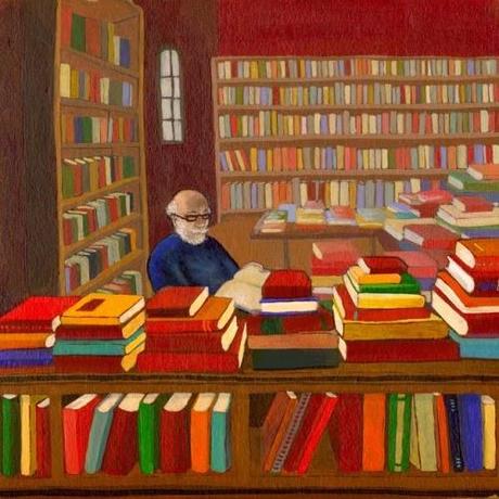 la biblioteca di Twain...