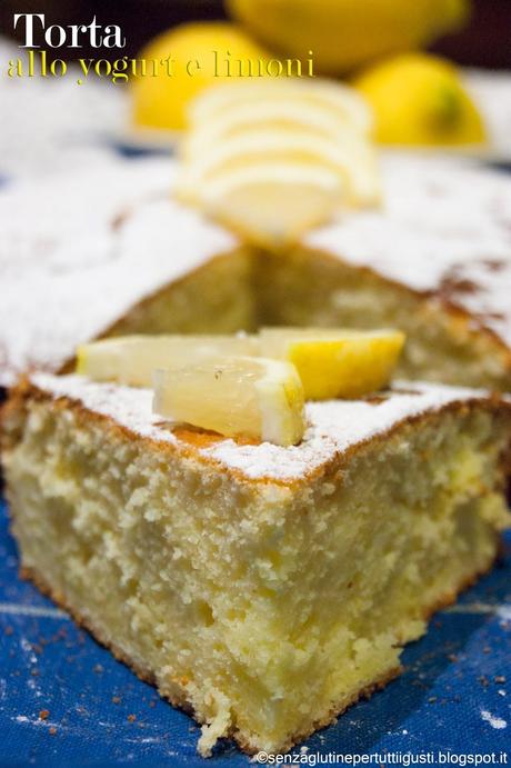 Torta allo yogurt e limoni senza glutine