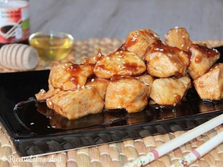 Pollo al miele e sesamo