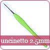 uncinetto 2.5mm