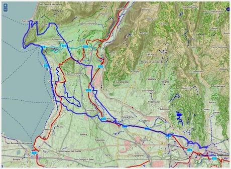 On road bike towards Garda Lake (25/2, 2015)