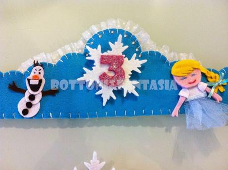 Coroncina di compleanno tema Frozen