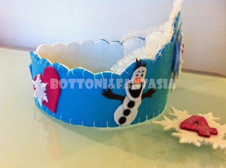 Coroncina di compleanno tema Frozen