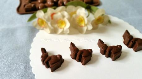Cioccolatini con Silikomart, ovetti, paperelle e coniglietti