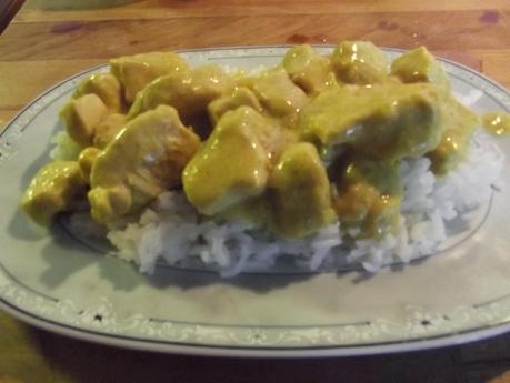 POLLO AL CURRY CON RISO BASMATI