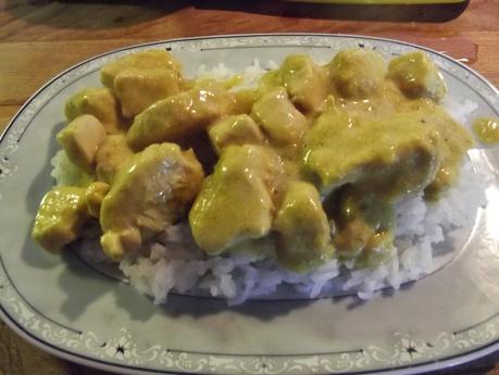 POLLO AL CURRY CON RISO BASMATI