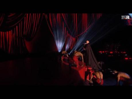 Madonna falls at Brits 2015 gif