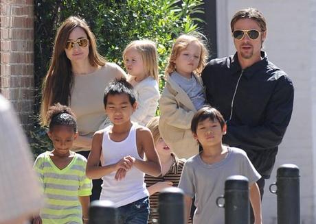 Angelina jolie, Brad Pitt e i loro figli