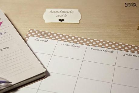 Freebies: il planner mensile